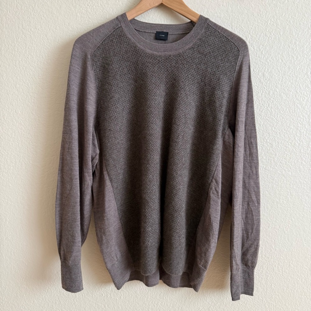 C.T. Plage Brown Colorblock Sweater Size L